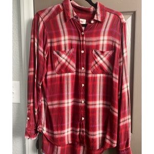 SOLD‼️ Mossimo Red Plaid Shirt